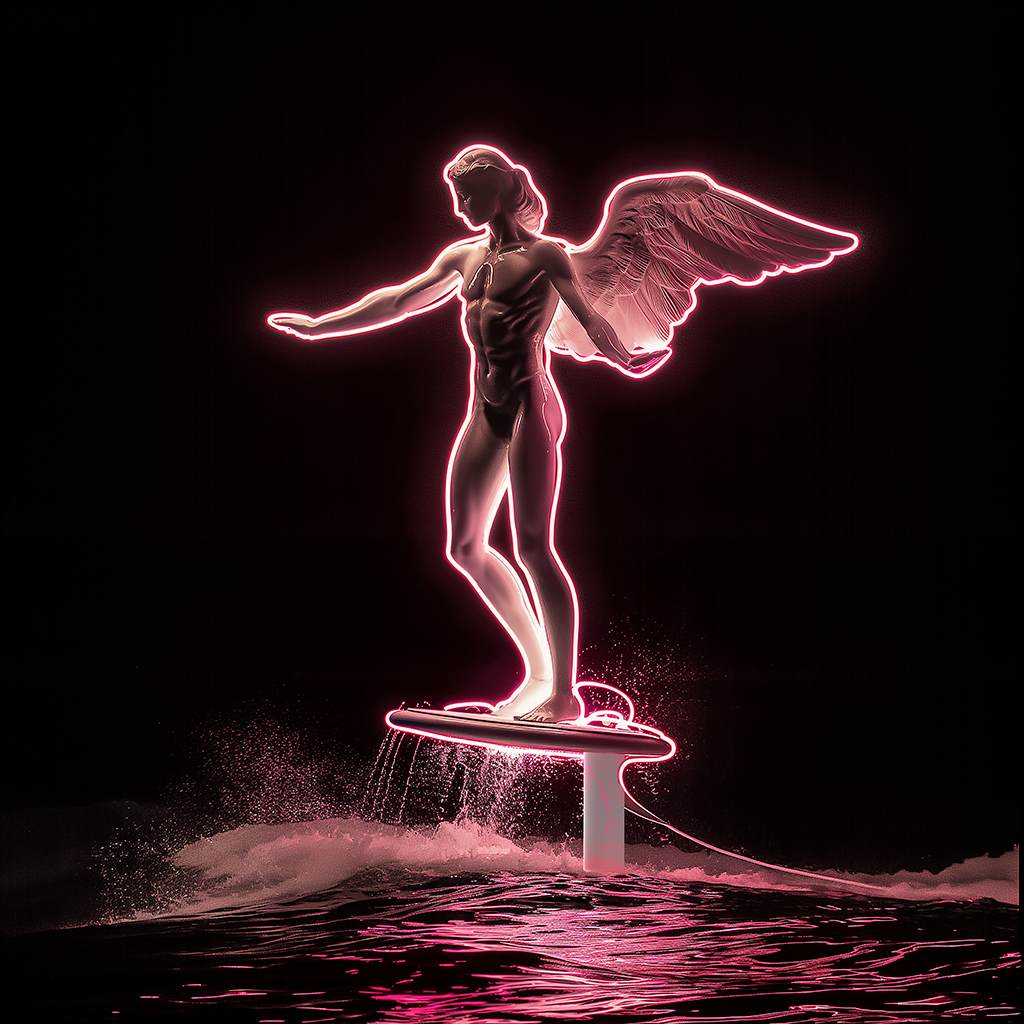 Art_Collection_Angel_PinkNeon_01_1x1